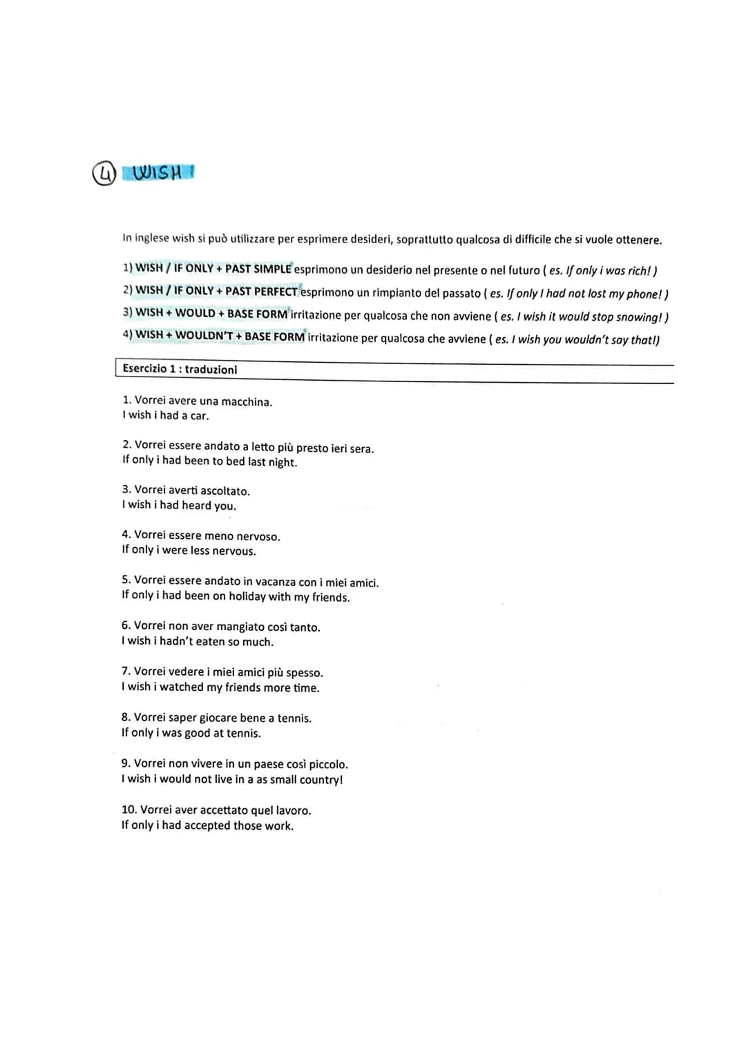 GRAMMATICA INGLESE LIVELLO B2
1 PAST TENSES
PAST SIMPLE
- AZIONI CONCLUSE NEL PASSATO
es. YESTERDAY I WENT OUT,
-THE WAR STOPPED IN 1945.
- 
