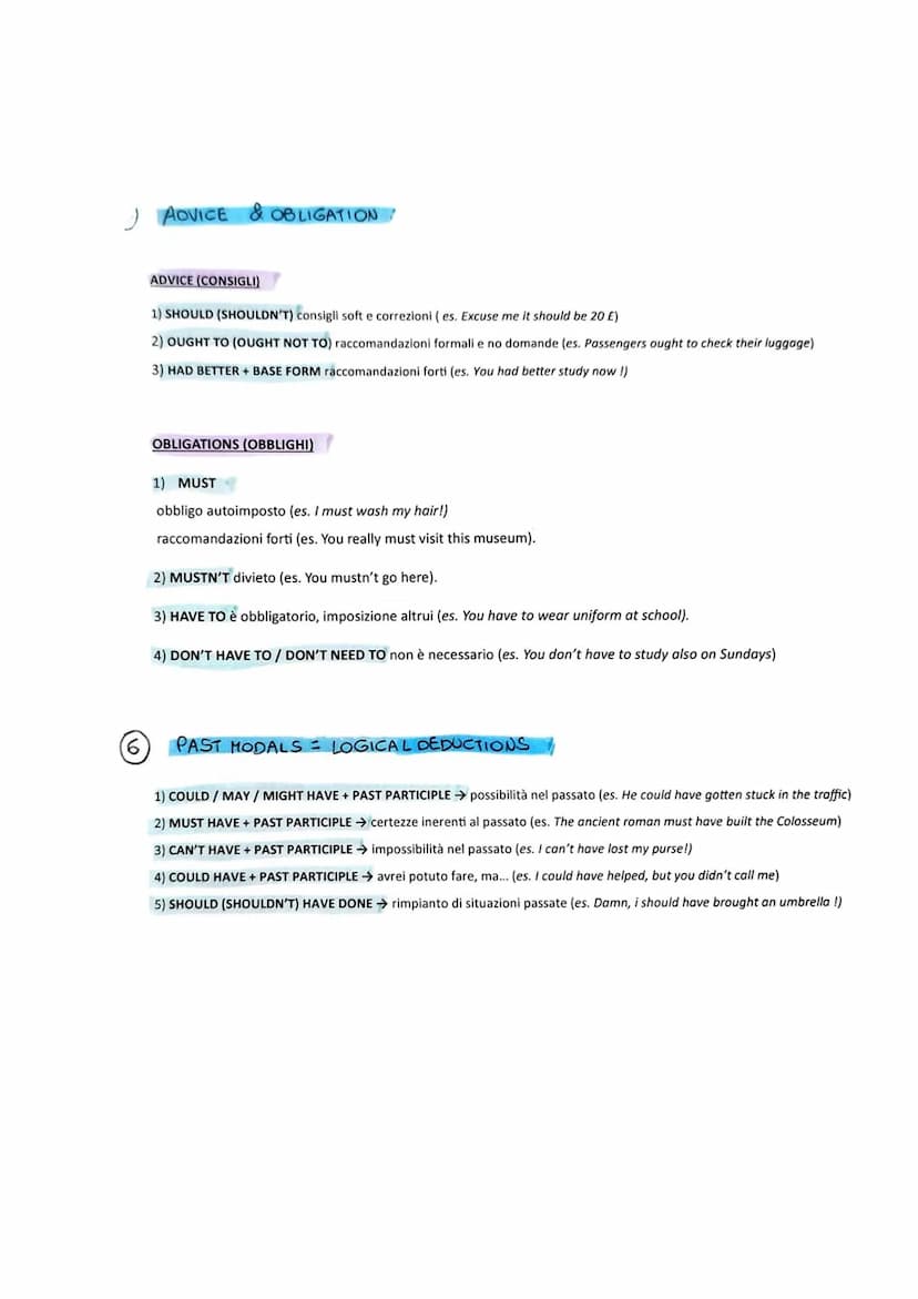 GRAMMATICA INGLESE LIVELLO B2
1 PAST TENSES
PAST SIMPLE
- AZIONI CONCLUSE NEL PASSATO
es. YESTERDAY I WENT OUT,
-THE WAR STOPPED IN 1945.
- 