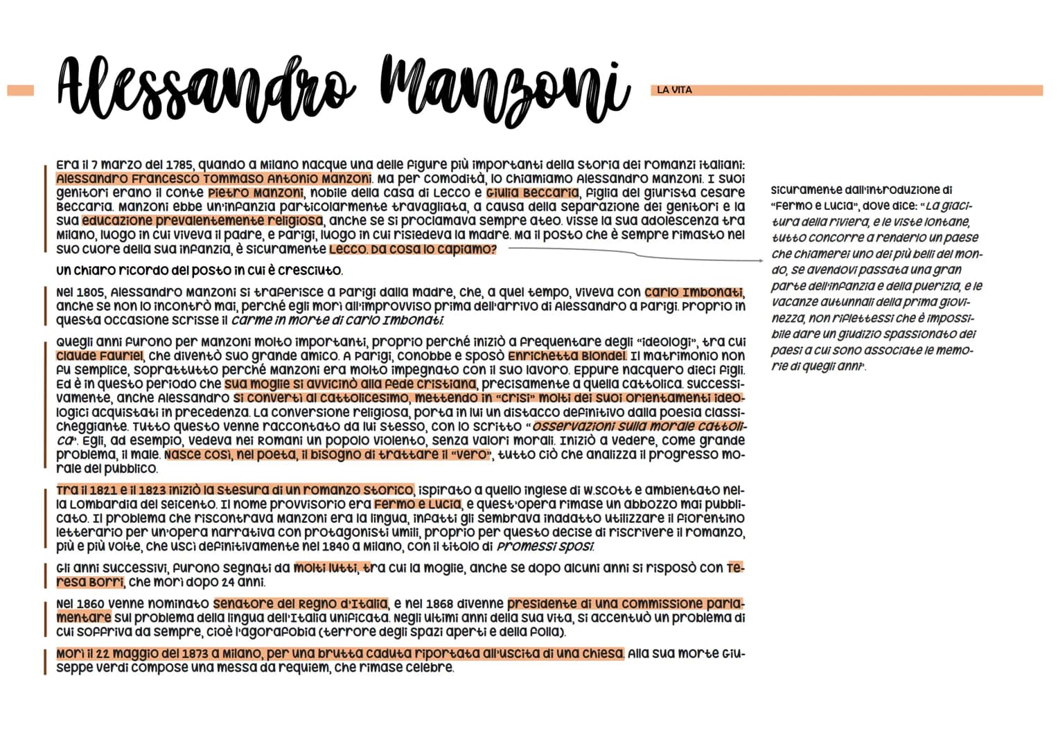 Alessandro Manzoni
Era il 7 marzo del 1785, quando a Milano nacque una delle figure più importanti della storia dei romanzi italiani:
Alessa