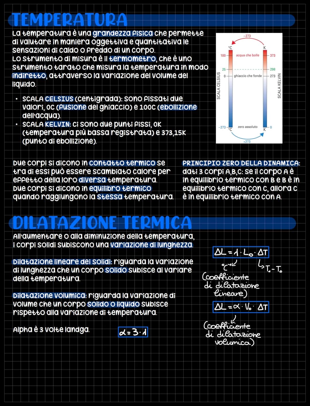 TEMPERATURA
La temperatura è una grandezza fisica che permette
di valutare in maniera oggettiva e quantitativa le
sensazioni di caldo o fred