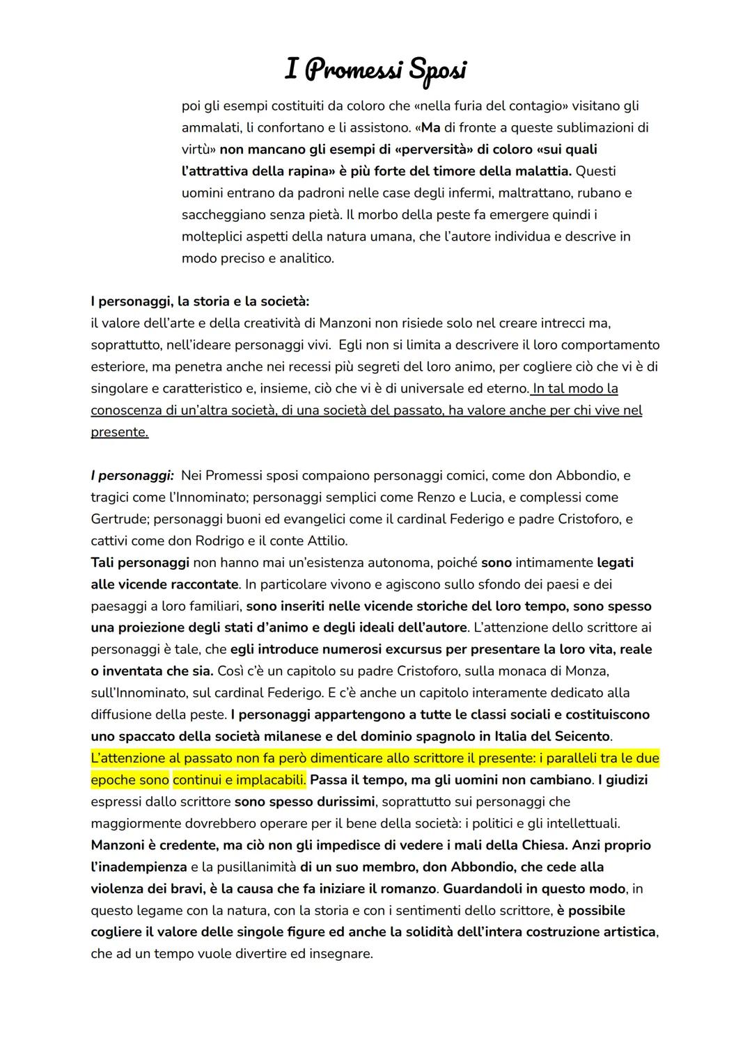 I Promessi Sposi
Con I Promessi Sposi (1821-23, 1824-27, 1840-42) Manzoni riprende la formula del
romanzo storico, che aveva avuto un grande
