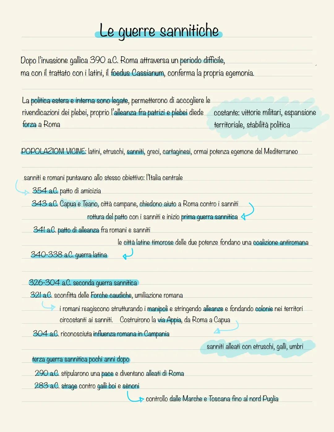 Le Guerre Sannitiche & Le Guerre Puniche