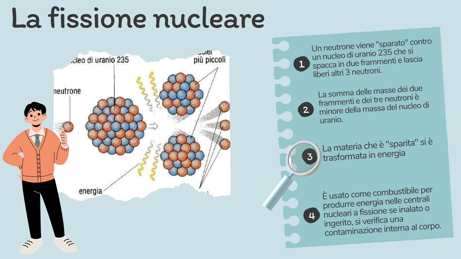 MA
M
8
\"/
0000000
L'energia
nucleare
887 descrizione
Contenuto
funzione
vantaggi e
svantaggi
eeee CHE COS'È
L'ENRGIA
NUCLEARE?
QUE
È l'ener