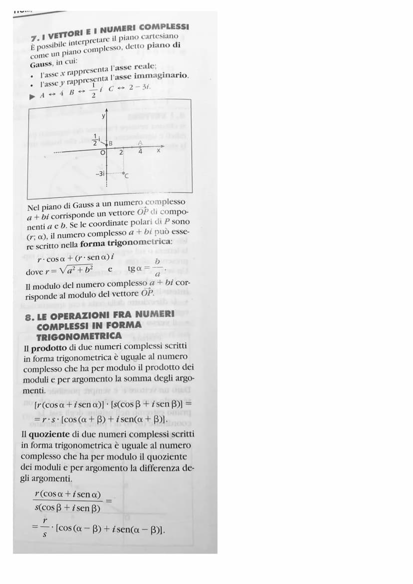 1) NUMERI COMPLESSI
-Definizione: Chiamiamo numero complesso ogni coppia ordinata (a; b) di numeri reali, è un qualsiasi elemento dell'insie