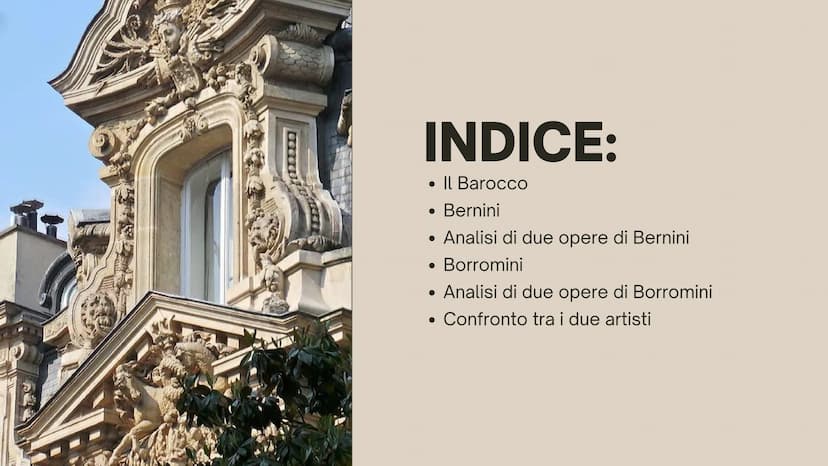 il Barocco
Bernini e
Borromini
Presentazione di David Cotea, Dea Feliciangeli ed Emanuela
Incitti, IVB. 66
In queste slide andremo ad analiz
