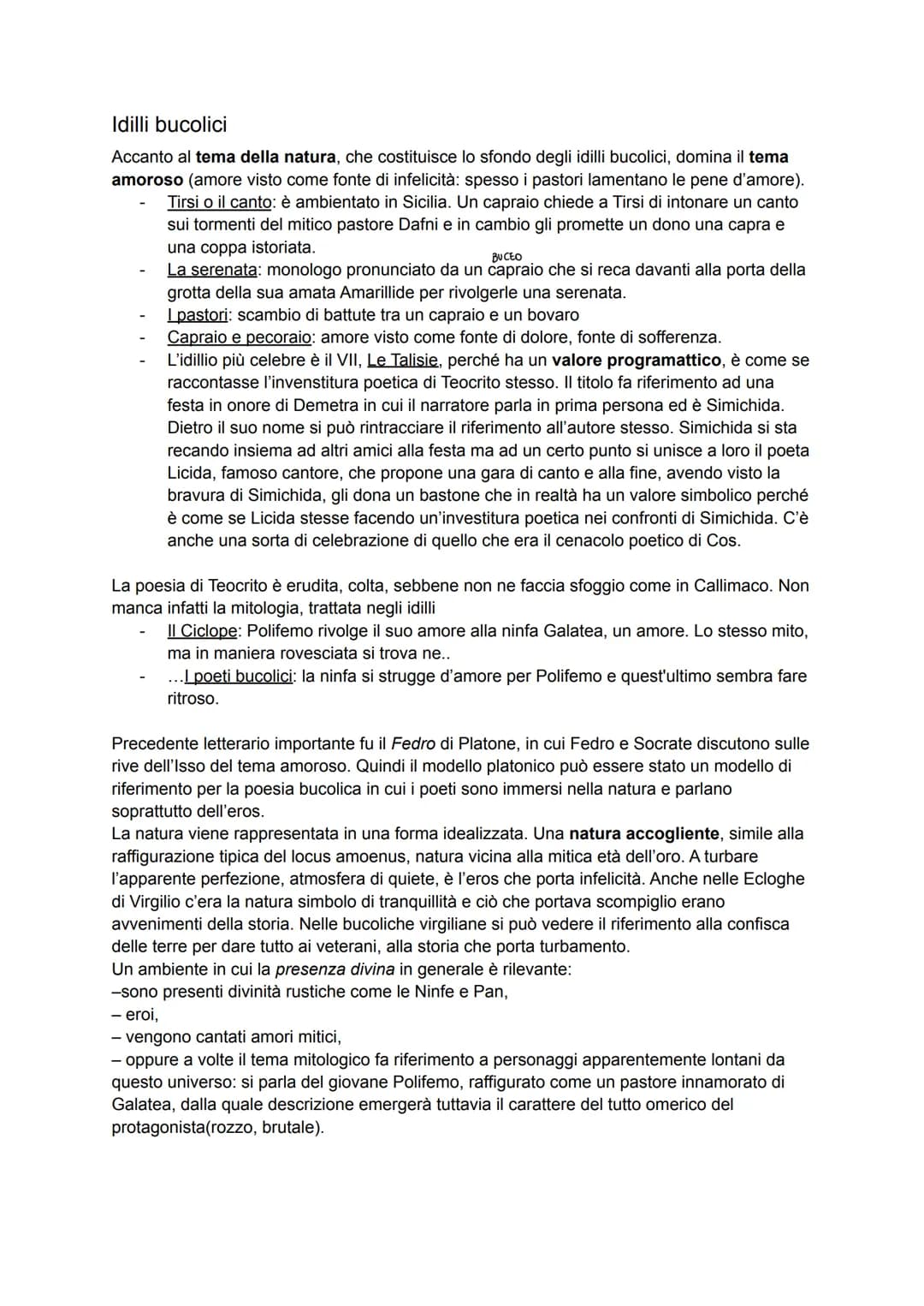 Teocrito
Nasce intorno al 315 a.C. Muore intorno al 260 a.C.
Per quanto riguarda le sue origini pare che la sua patria sia stata Siracusa. P