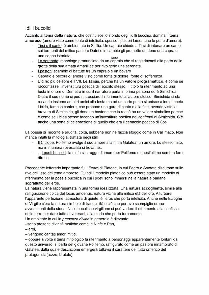 Teocrito
Nasce intorno al 315 a.C. Muore intorno al 260 a.C.
Per quanto riguarda le sue origini pare che la sua patria sia stata Siracusa. P