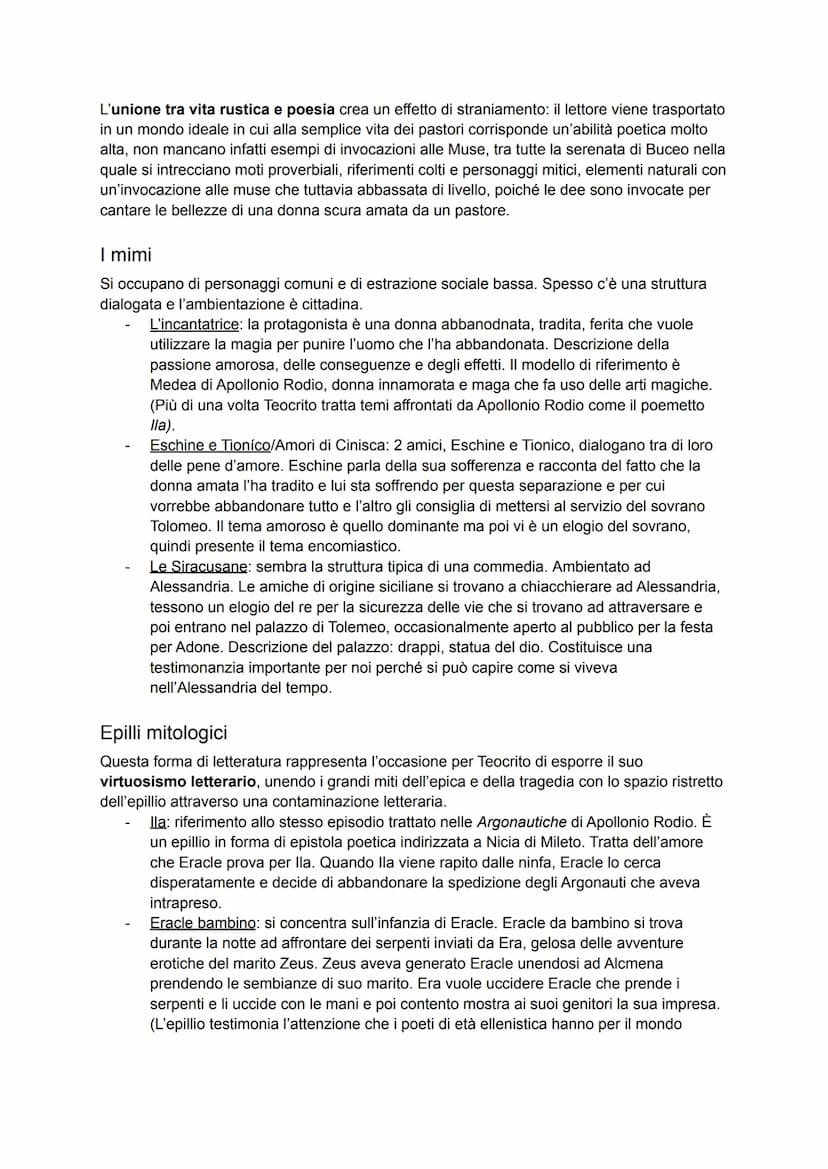 Teocrito
Nasce intorno al 315 a.C. Muore intorno al 260 a.C.
Per quanto riguarda le sue origini pare che la sua patria sia stata Siracusa. P