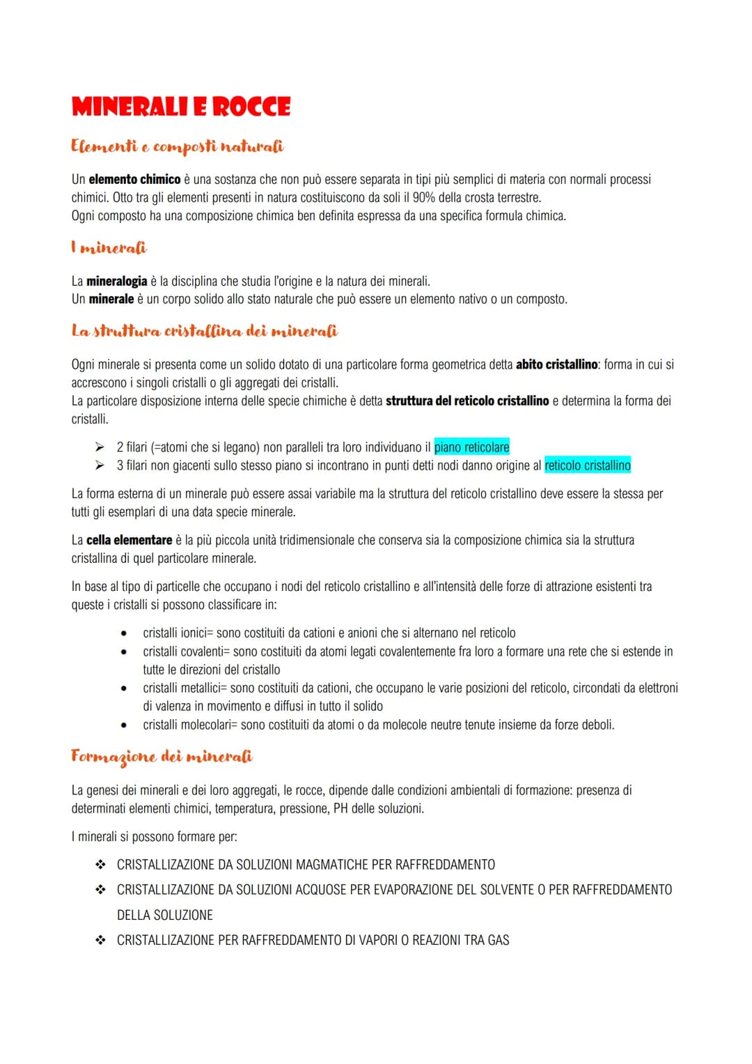 
<h2 id="elementiecompostinaturali">Elementi e composti naturali</h2>
<p>Un elemento chimico è una sostanza che non può essere separata in t