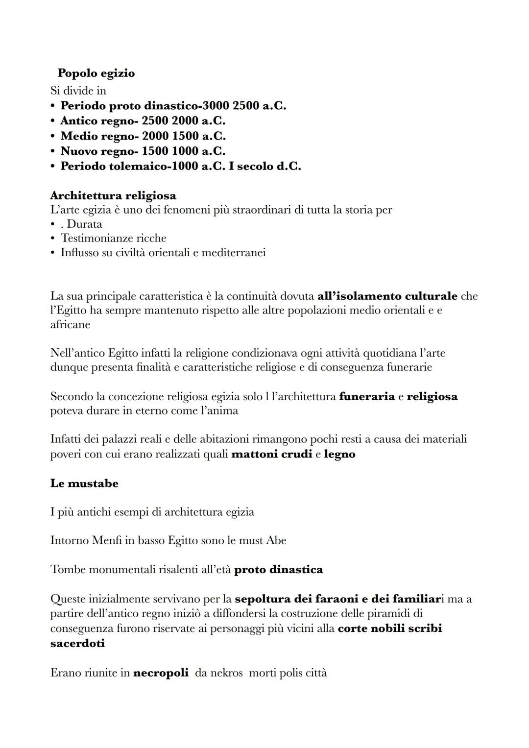Popolo egizio
Si divide in
• Periodo proto dinastico-3000 2500 a.C.
* Antico regno- 2500 2000 a.C.
• Medio regno- 2000 1500 a.C.
• Nuovo reg