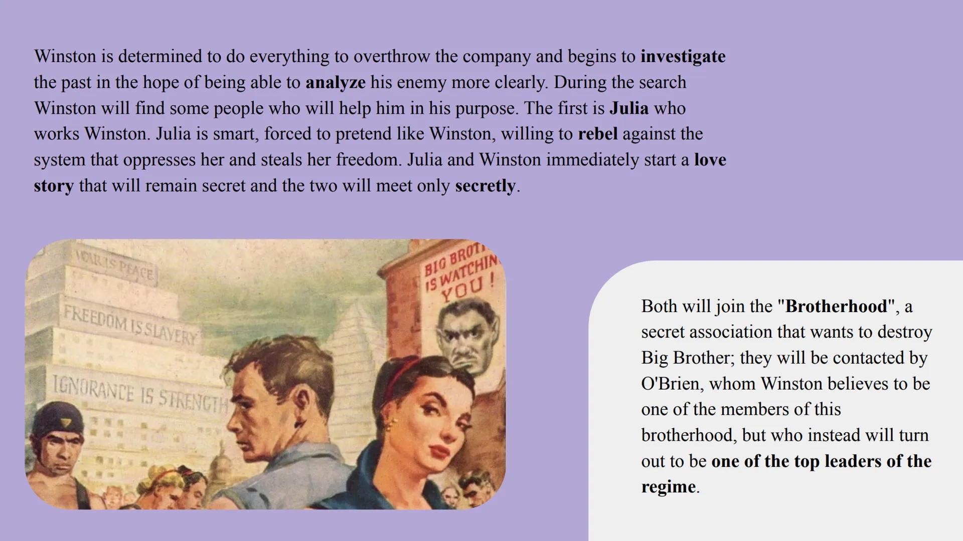 1984
Corinna Strada - 2022 1984 by George Orwell is a dystopian science fiction novel
that tells a hypothetical future world, set in London 