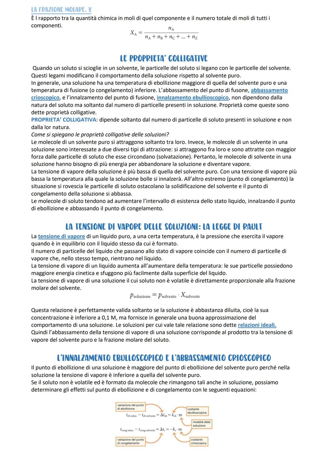 Le proprietà delle soluzioni
PERCHÉ LE SOSTANZE SI SCIOLGONO?
Le soluzioni sono miscugli omogenei e possono essere solide, liquide o gassose