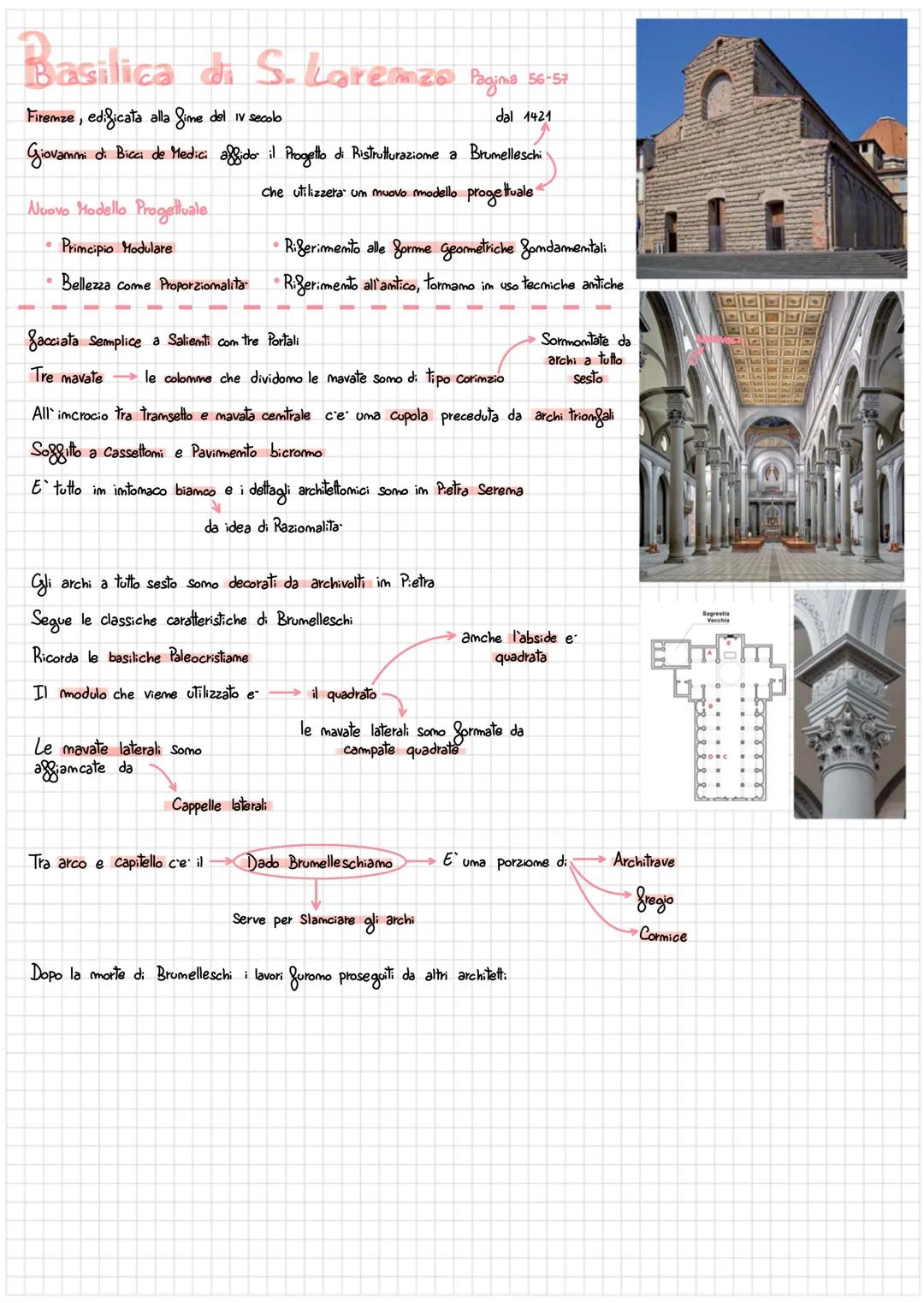 # Brumelleschi Pagina 48

Nasce mel 1377 a Firemze e muore mel 1446

E' il primo architetto del Rimascimento

Le sue caratteristiche Zomdame