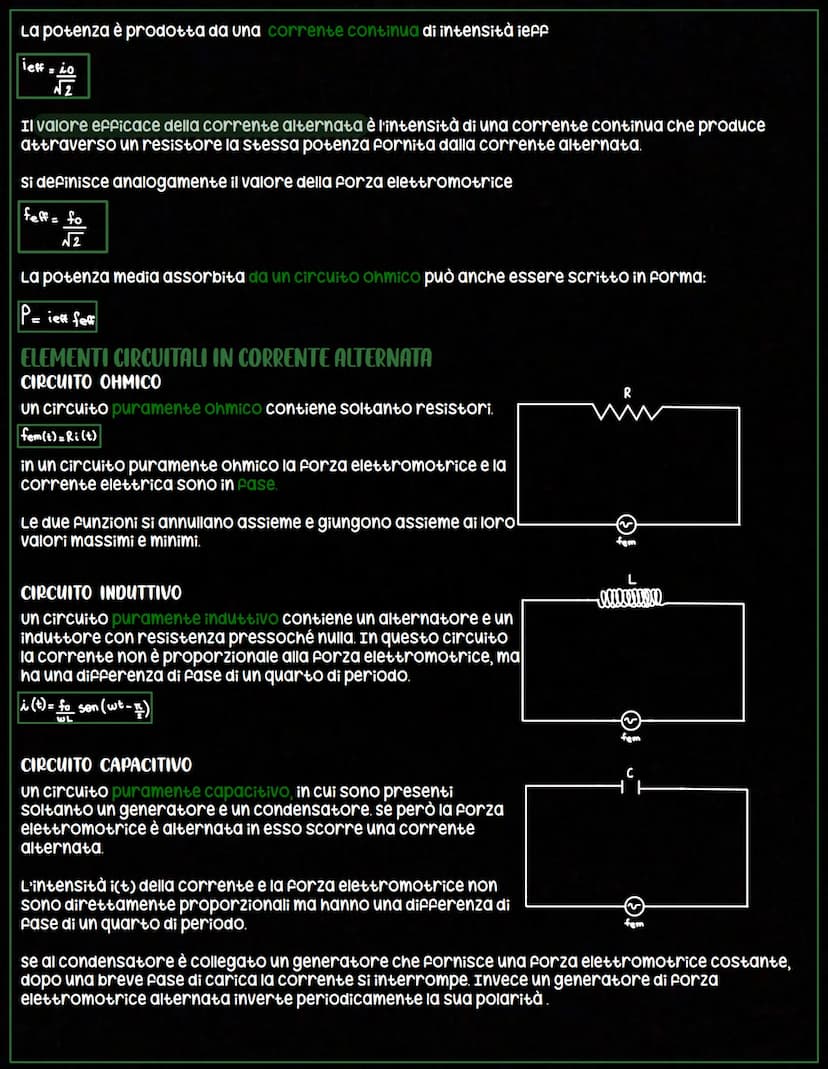 La corrente alternata
ALTERNATORE
un alternatore è un dispositivo che trasforma energia cinetica in energia elettrica.
L'alternatore contien