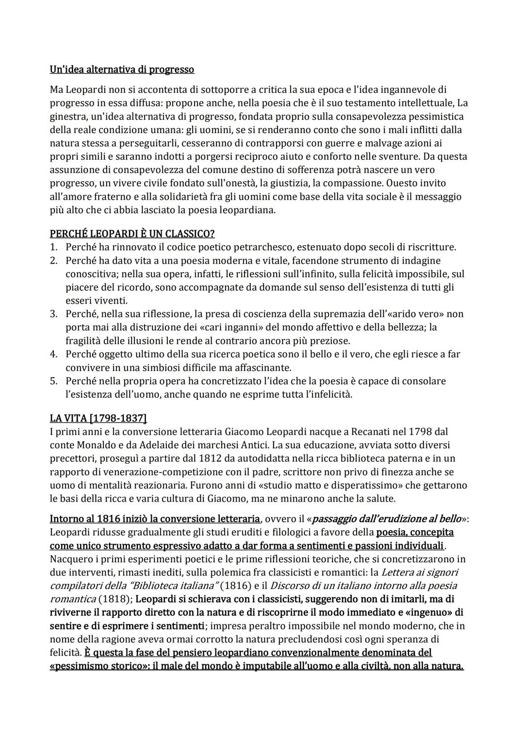 # LEOPARDI

*   Spunti sull'autore

## Il poeta della vita

Leopardi, in versi come in prosa, ha trovato gli accenti più intensi e al tempo 