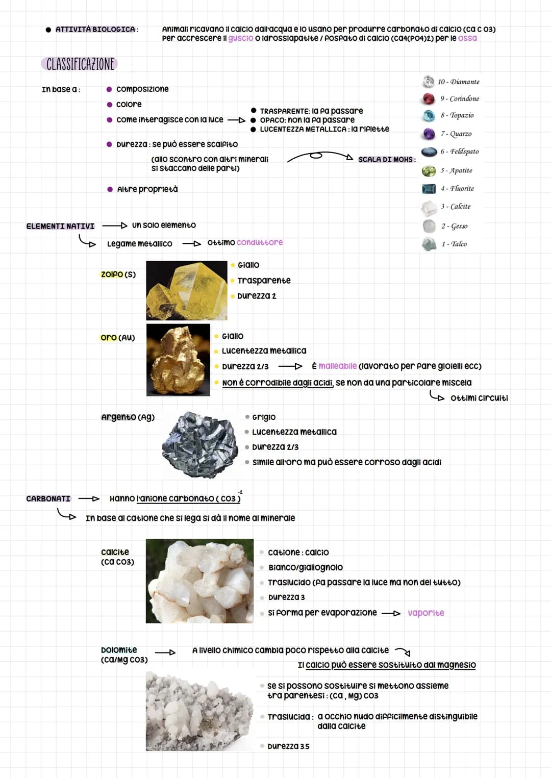 I minerali sono dei corpi inorganici che hanno una composizione chimica definita o variabile entro un certo limite
Gli atomi si organizzano 