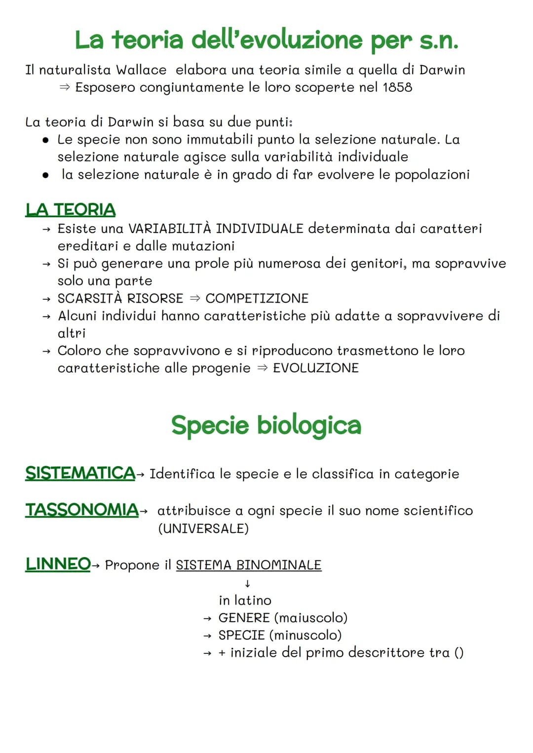 FISSISMO
→>>
→
Fino alla seconda metà del Settecento
Si ha una concezione FISSATA della natura
Le specie sono
immutabili e statiche e vengon