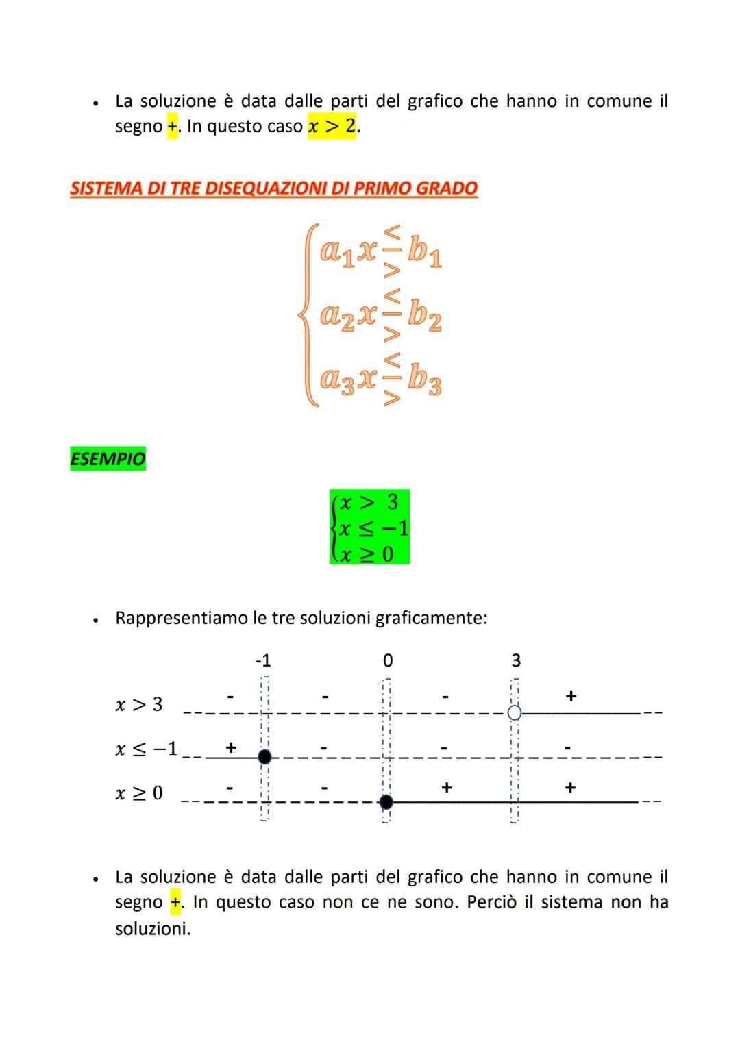 # SISTEMI DI DISEQUAZIONI A
# UN'INCOGNITA

Sono sistemi in cui compaiono disequazioni nella stessa incognita. Le
soluzioni del sistema sono