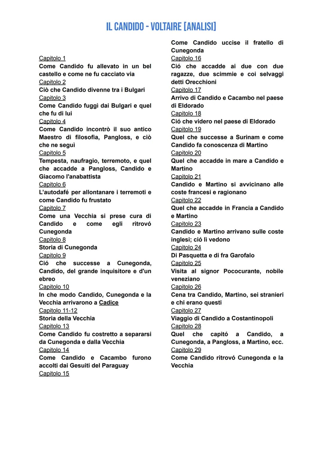 IL CANDIDO - VOLTAIRE [ANALISI]
LUOGHI in cui si svolgono le vicende:
WESTFALIA (Germania) -> dove c'è il castello del barone di Thunder-ten