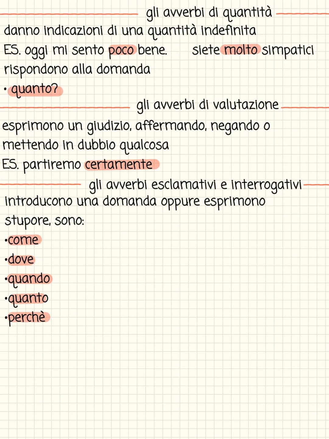 Caverbis
é la parte invariabile del discorso, che si aggiunge
a un altro elemento del discorso per modificarne il
significato qualificandolo