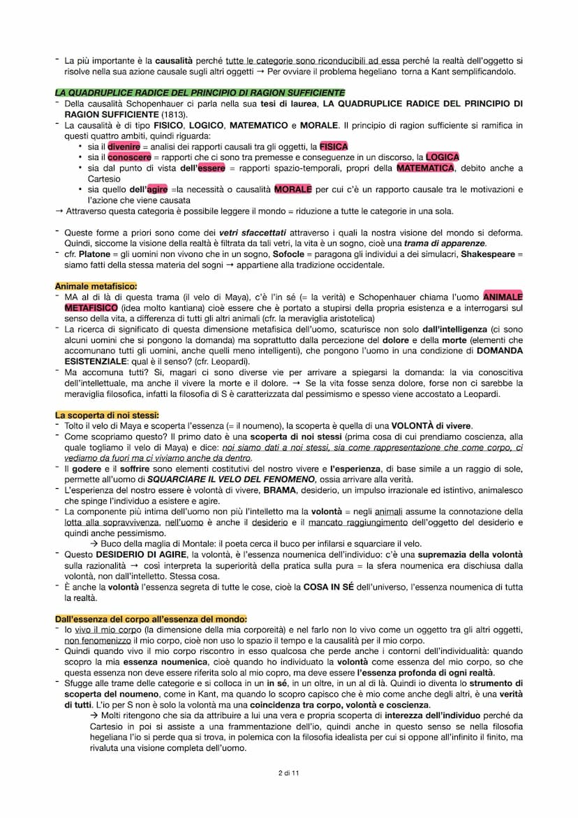 SCHOPENHAUER
- Schopenhauer è un filosofo che si contrappone alla filosofia hegeliana al di fuori di quella che è la tradizione (= sx e
dx h