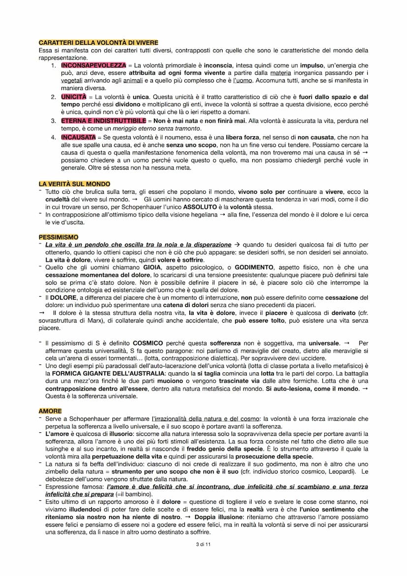 SCHOPENHAUER
- Schopenhauer è un filosofo che si contrappone alla filosofia hegeliana al di fuori di quella che è la tradizione (= sx e
dx h