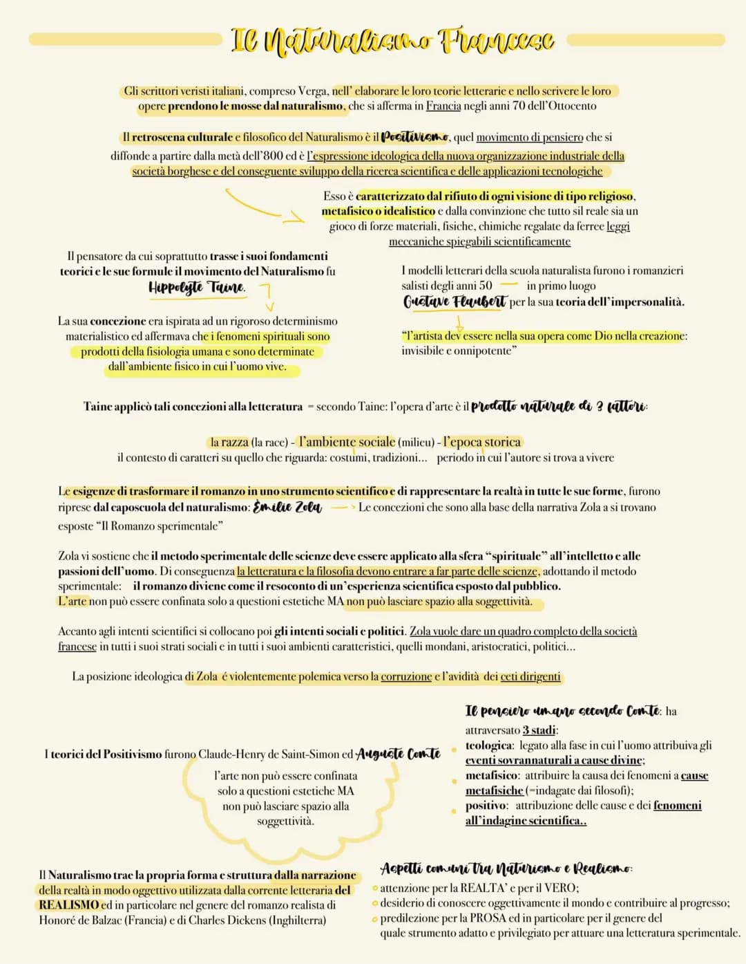 
<p>Il naturalismo è un movimento letterario che ha avuto origine in Francia negli anni '70 dell'Ottocento e ha influenzato gli scrittori ve