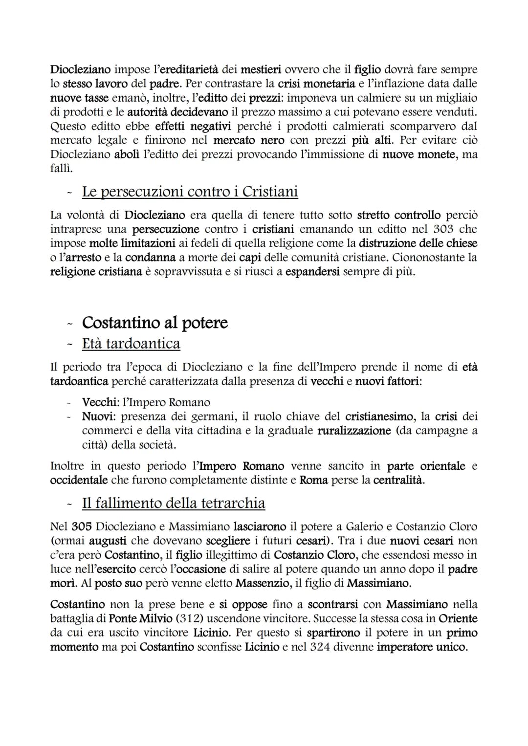 LA CRISI DEL III SECOLO
I problemi dell'Impero
I primi segnali di crisi emersero quando la gestione del vasto dominio dell'Impero
romano si 