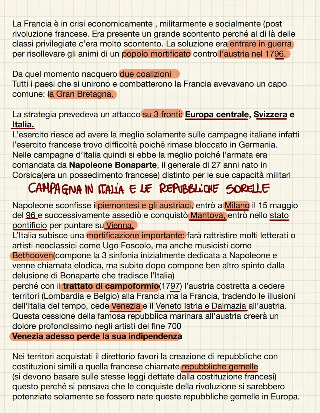 • Nopolcome Bonaparte
Figura di spicco per la Francia, la Francia grazie a Napoleone Bonaparte
riuscirà ad avere una posizione predominante 