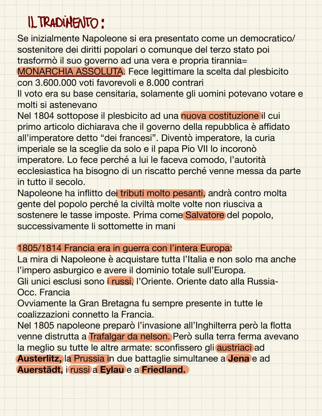 • Nopolcome Bonaparte
Figura di spicco per la Francia, la Francia grazie a Napoleone Bonaparte
riuscirà ad avere una posizione predominante 