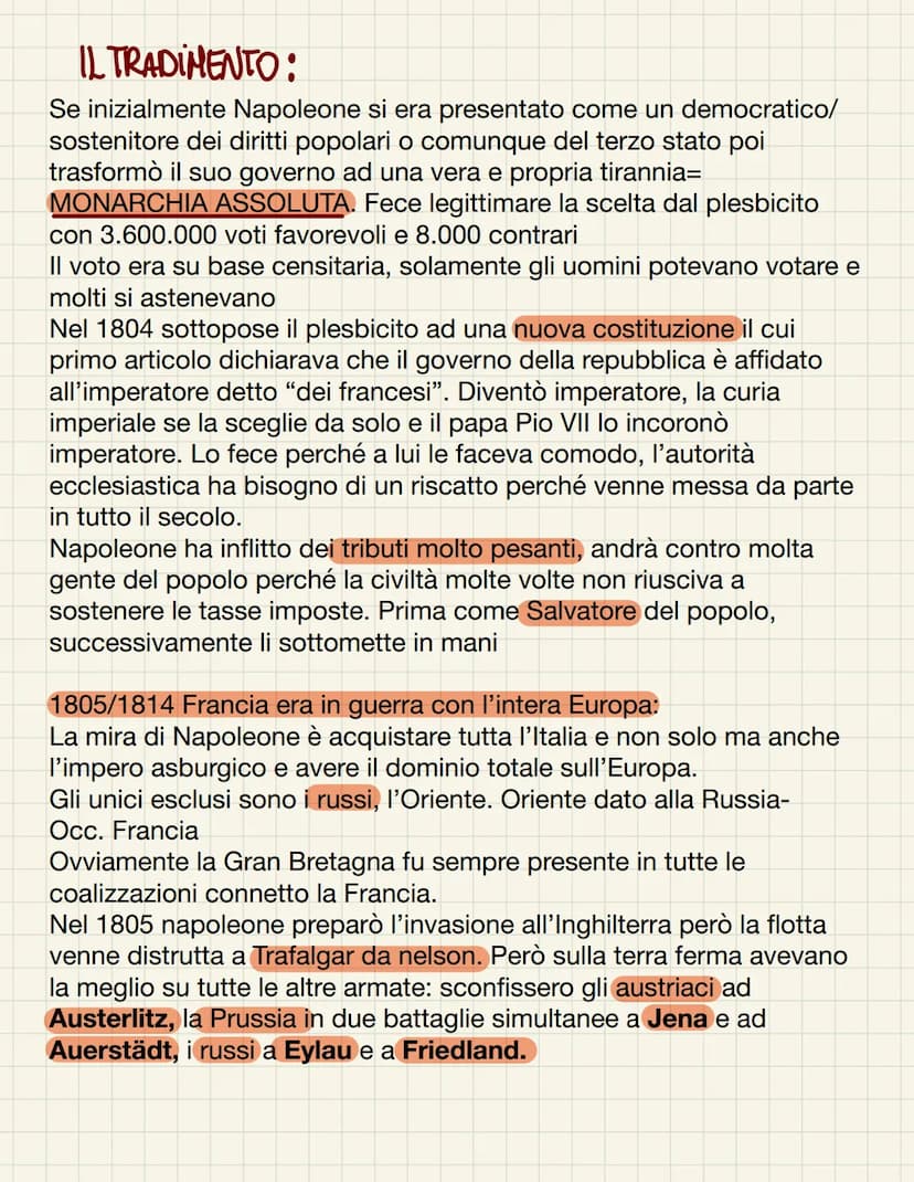 • Nopolcome Bonaparte
Figura di spicco per la Francia, la Francia grazie a Napoleone Bonaparte
riuscirà ad avere una posizione predominante 