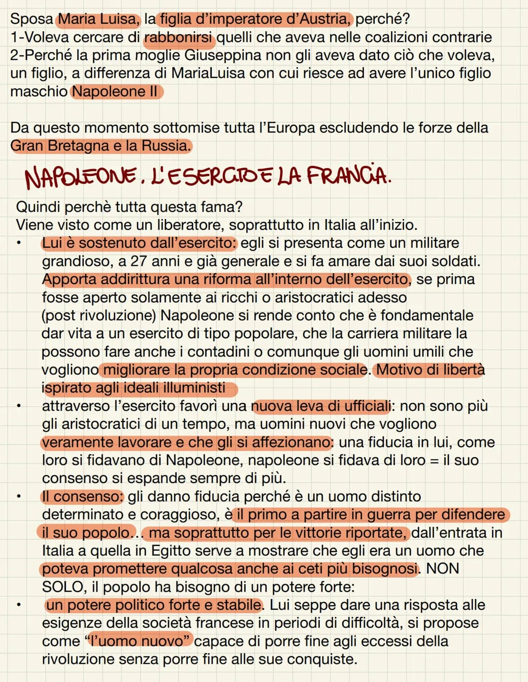 • Nopolcome Bonaparte
Figura di spicco per la Francia, la Francia grazie a Napoleone Bonaparte
riuscirà ad avere una posizione predominante 