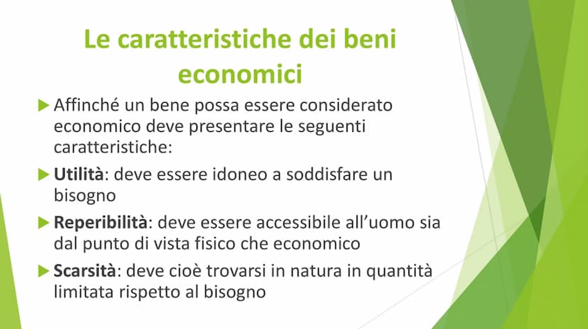 I bisogni,
l'imprenditore e
l'azienda I bisogni
Per bisogno si intende uno stato di
insoddisfazione che può essere colmato
con mezzi idonei,