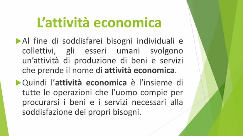 I bisogni,
l'imprenditore e
l'azienda I bisogni
Per bisogno si intende uno stato di
insoddisfazione che può essere colmato
con mezzi idonei,