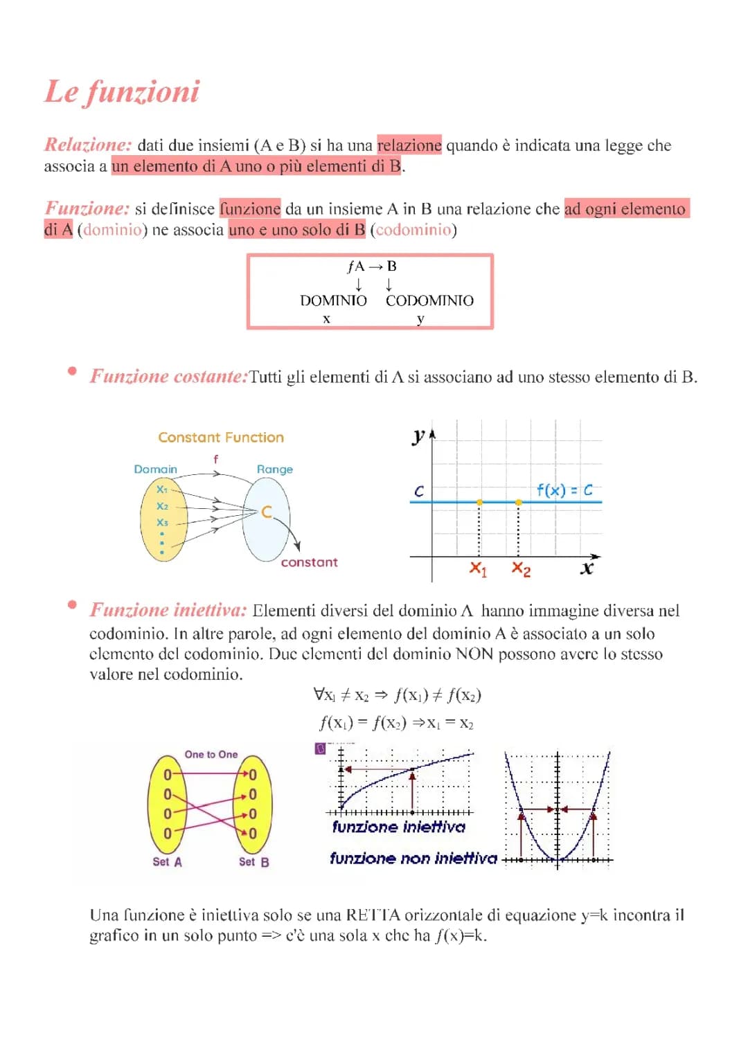 FUNZIONI E FUNZIONI ESPONENZIALI