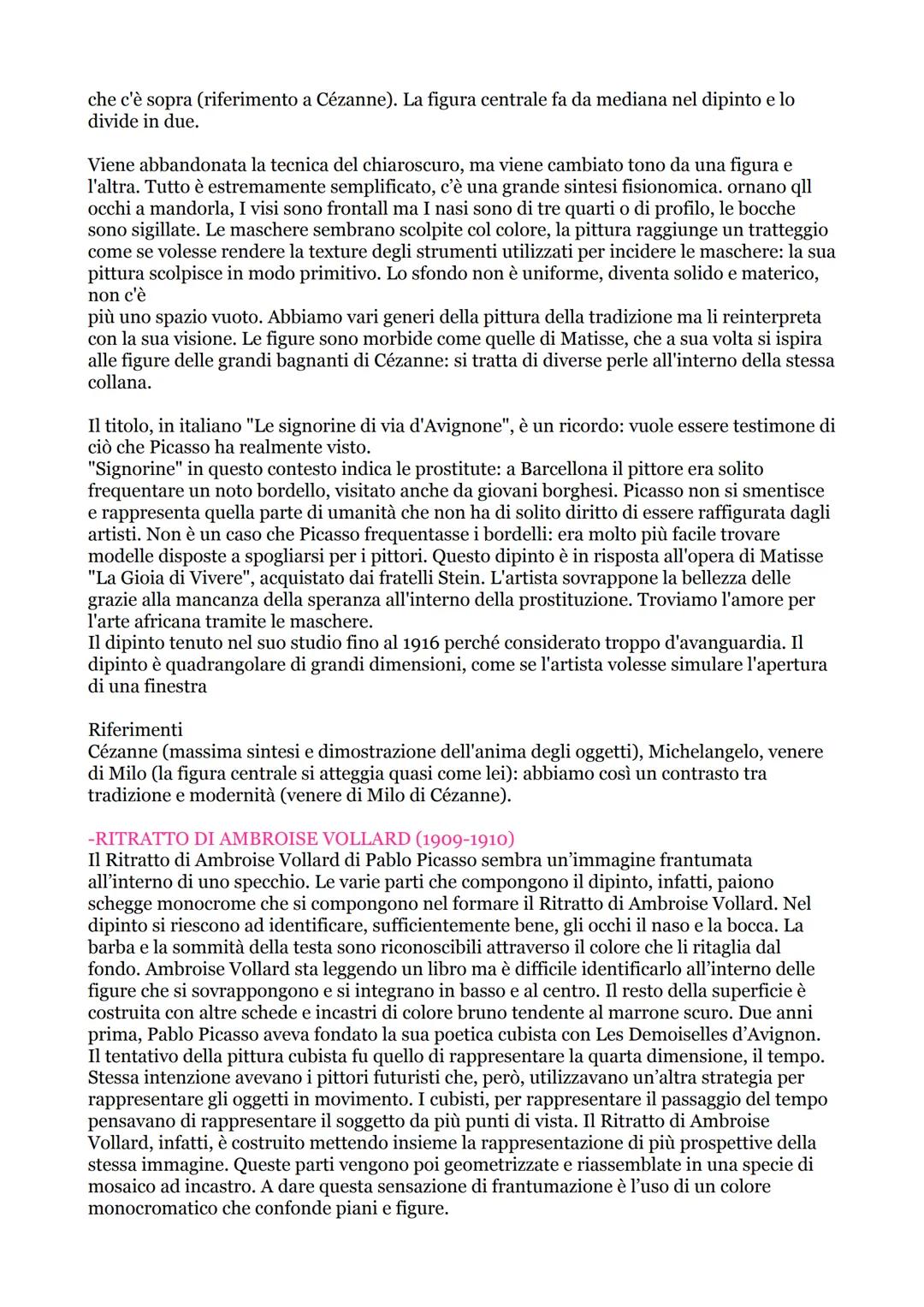 # CUBISMO

Il cubismo può essere definito come un percorso di pensiero e ricerca che procede
parallelamente all'espressionismo e nasce a Par