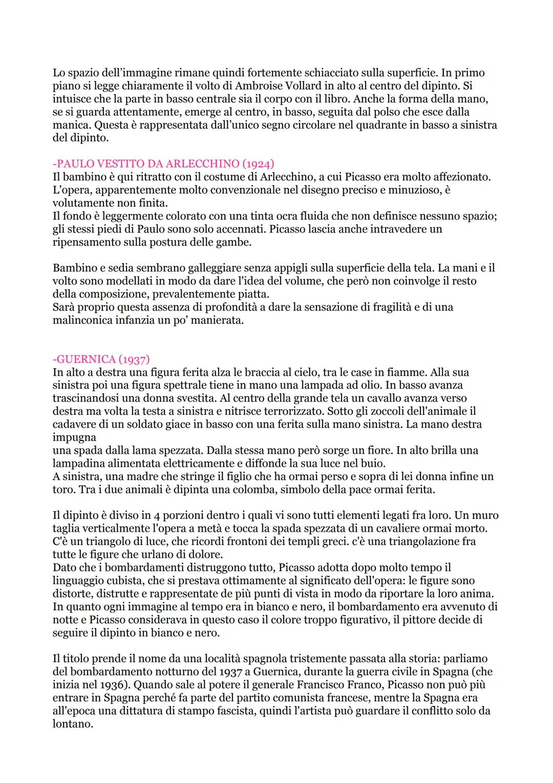 # CUBISMO

Il cubismo può essere definito come un percorso di pensiero e ricerca che procede
parallelamente all'espressionismo e nasce a Par