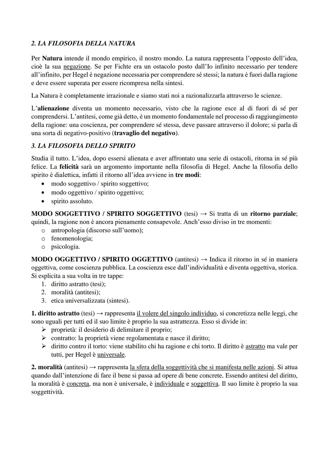 HEGEL
CAPISALDI DEL SUO IDEALISMO – Hegel è un idealista. Il suo idealismo si basa su:
1. la risoluzione del finito nell'infinito;
2. l'iden