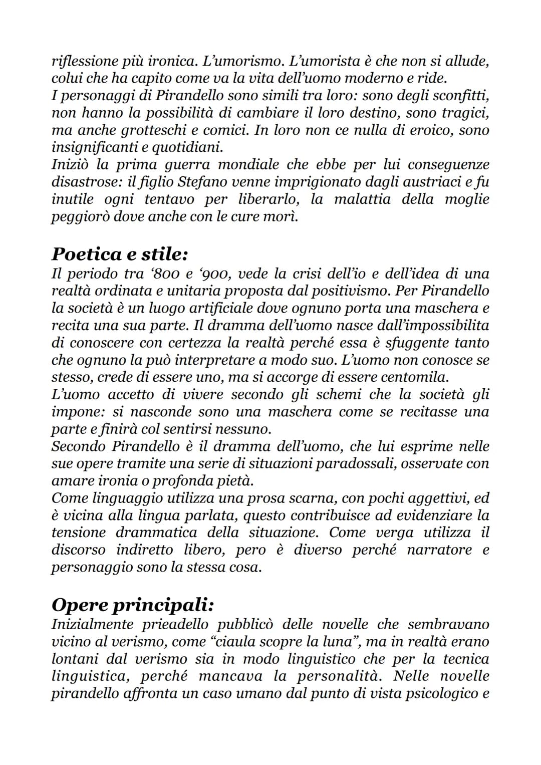 LUIGI PIRANDELLO
La vita:
Luigi Pirandello nasce nel 1867 nella
contrada campagna della "caos", vicino ad
Agrigento, dove la famiglia è anda