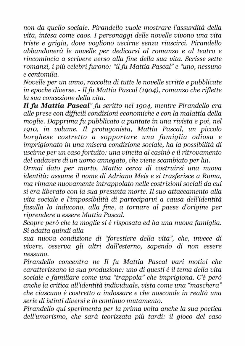 LUIGI PIRANDELLO
La vita:
Luigi Pirandello nasce nel 1867 nella
contrada campagna della "caos", vicino ad
Agrigento, dove la famiglia è anda