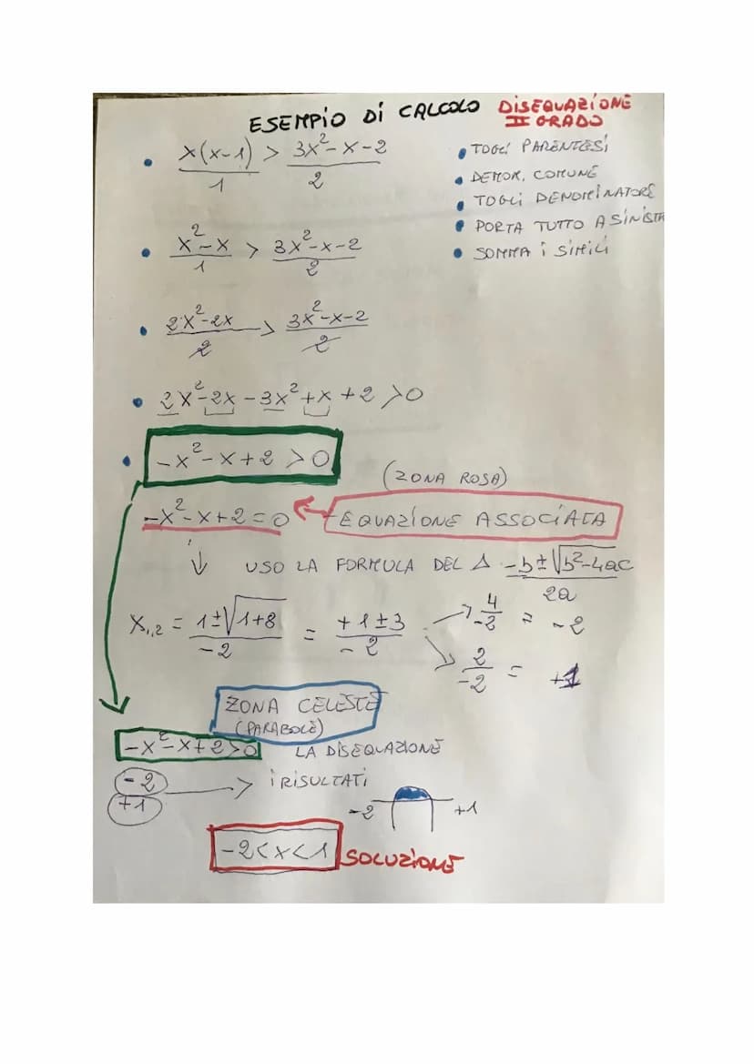 1)
DiSEQUAZIONE
LINEARI
3 TERMINI
Qx²+bx+c = 0
+ a
FORMULA
X,2= - b+V12-час
(COMPLETA)
O SOLUZIONI.
ñ
I GRADO
TO GLI LE PARENTESI
DENOMINATO