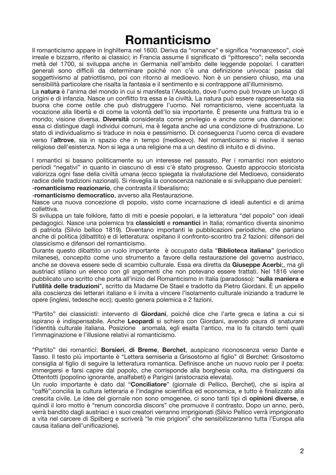 Neoclassicismo e Preromanticismo
Il principale orientamento filosofico del settecento era l'Illuminismo, movimento basato sulla
ragione che 