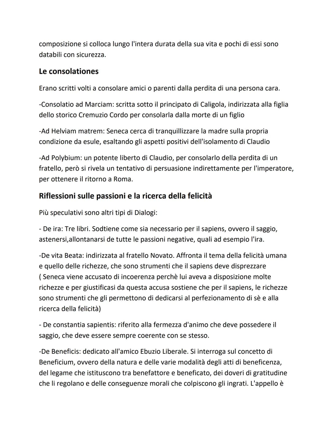 SENECA
Lucio Anneo Seneca nasce in Spagna, a Cordova, da una ricca famiglia provinciale
di rango equestre. Nel 4a.C si trasferisce a Roma do