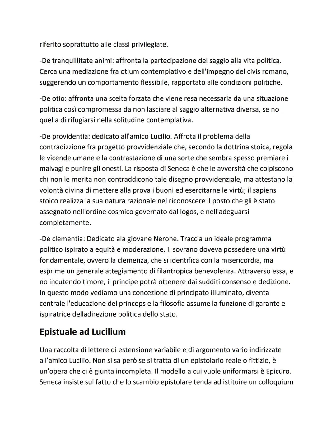 SENECA
Lucio Anneo Seneca nasce in Spagna, a Cordova, da una ricca famiglia provinciale
di rango equestre. Nel 4a.C si trasferisce a Roma do