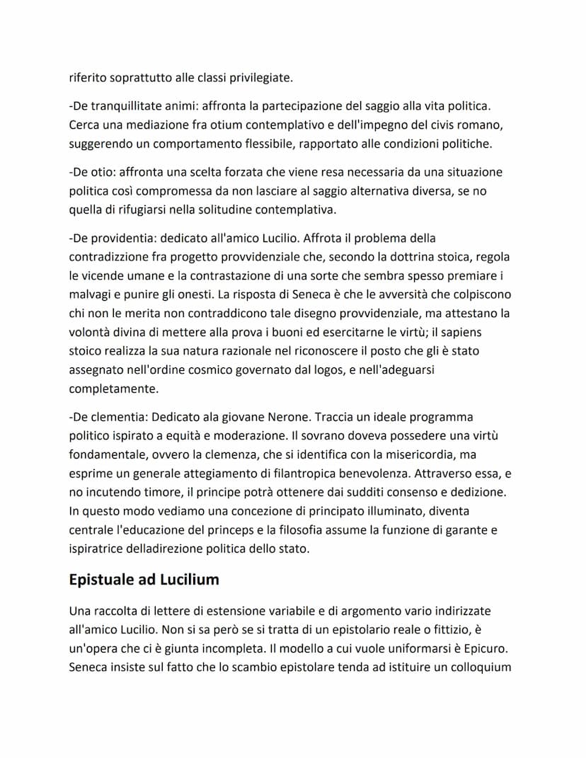 SENECA
Lucio Anneo Seneca nasce in Spagna, a Cordova, da una ricca famiglia provinciale
di rango equestre. Nel 4a.C si trasferisce a Roma do