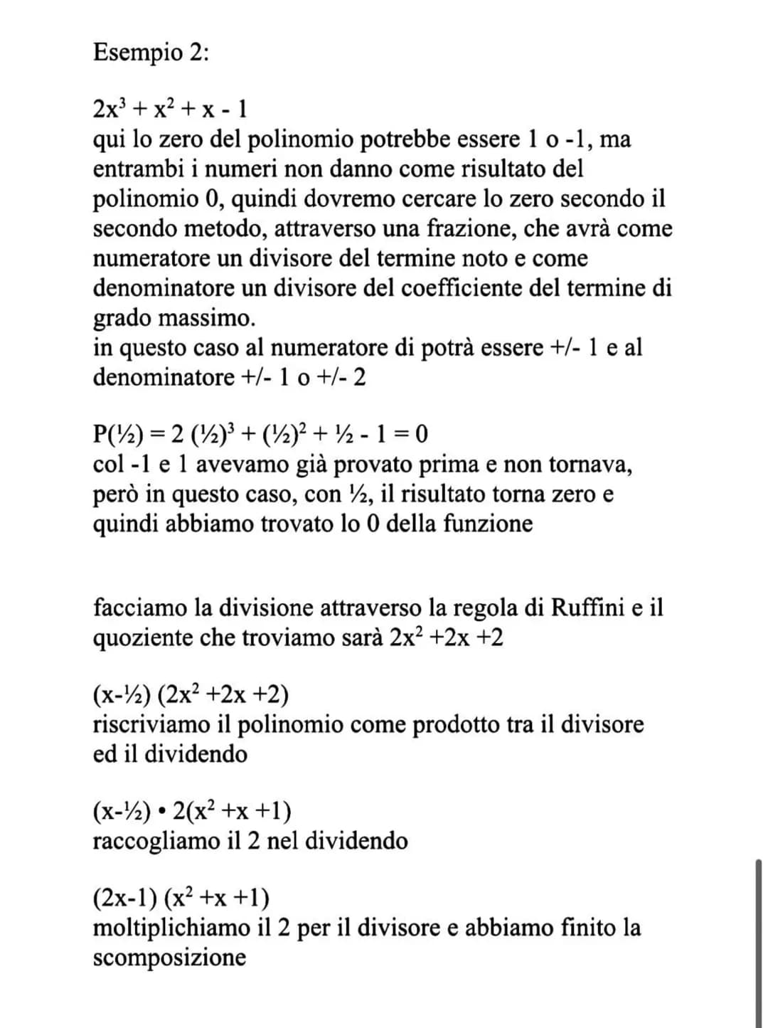 Il raccoglimento totale è una regola di scomposizione
dei polinomi che permette di raccogliere un termine
comune tra tutti i termini di un p