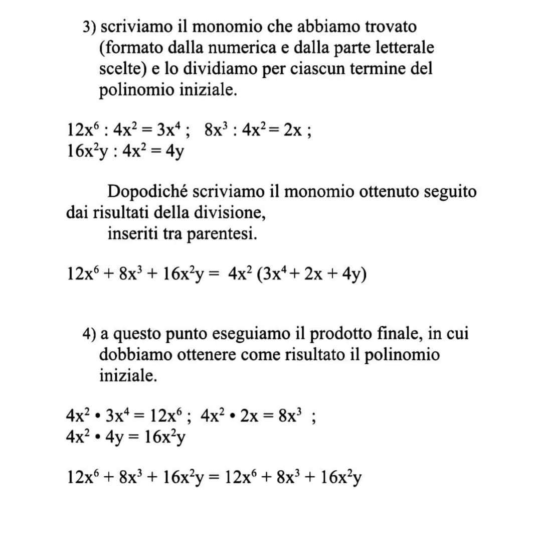 Il raccoglimento totale è una regola di scomposizione
dei polinomi che permette di raccogliere un termine
comune tra tutti i termini di un p