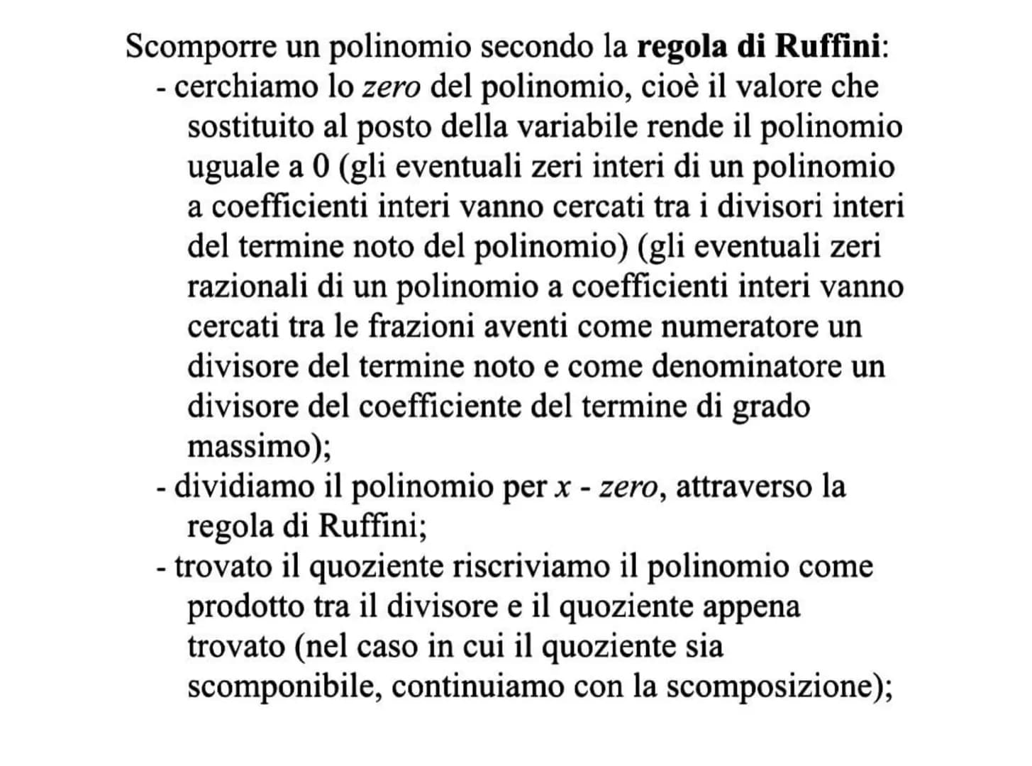 Il raccoglimento totale è una regola di scomposizione
dei polinomi che permette di raccogliere un termine
comune tra tutti i termini di un p