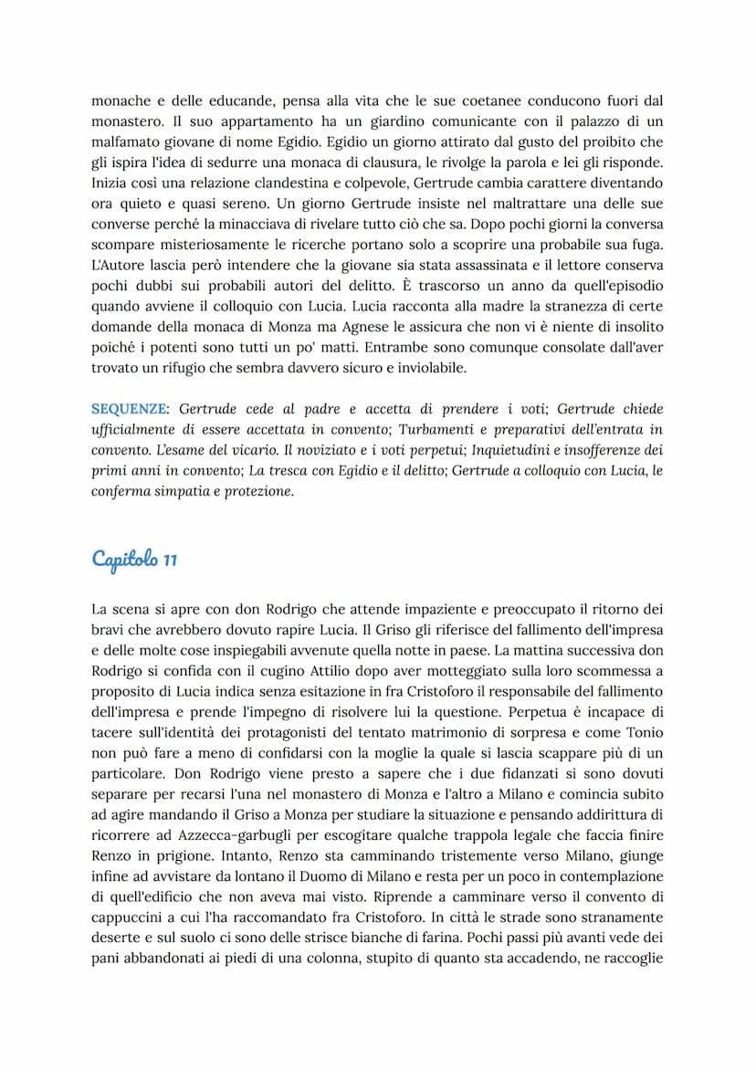 Capitolo 6
Il capitolo si apre con Don Rodrigo e fra Cristoforo che parlano. Padre Cristoforo
comunica il motivo della sua visita ma viene i
