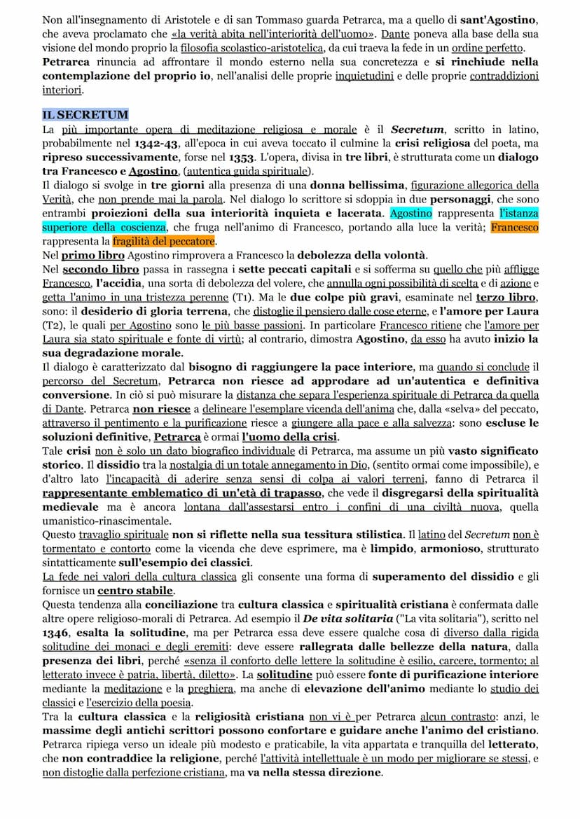 LA VITA
Petrarca nacque ad Arezzo il 20 luglio 1304, da una famiglia fiorentina di condizione borghese. Il
padre, ser Petracco, era notaio, 